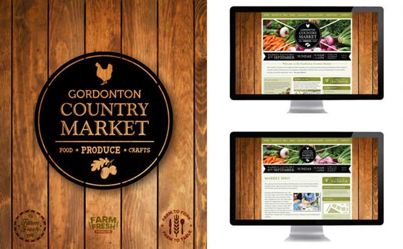 Custom designed artwork for Gordonton Country Market